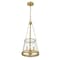Z-Lite Prescott 3 Light Pendant, Rubbed Brass & Clear 341P12-RB - alternate 7
